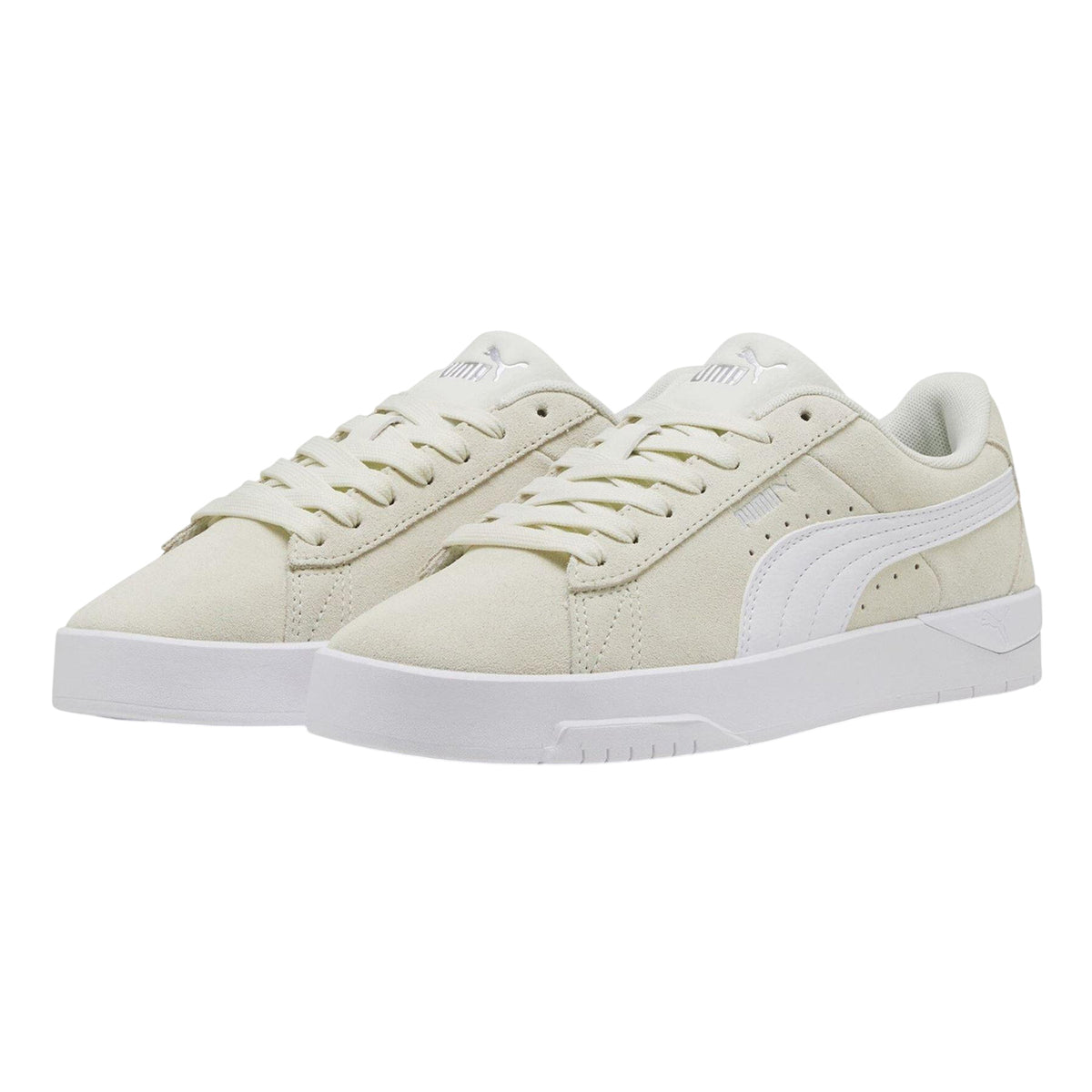 Vaporous Grey - Side - Puma Womens-Ladies Jada Suede Platform Trainers