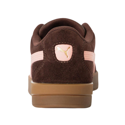 Brown-Pink - Back - Puma Womens-Ladies Jada Suede Platform Trainers