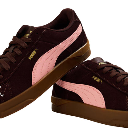 Brown-Pink - Lifestyle - Puma Womens-Ladies Jada Suede Platform Trainers