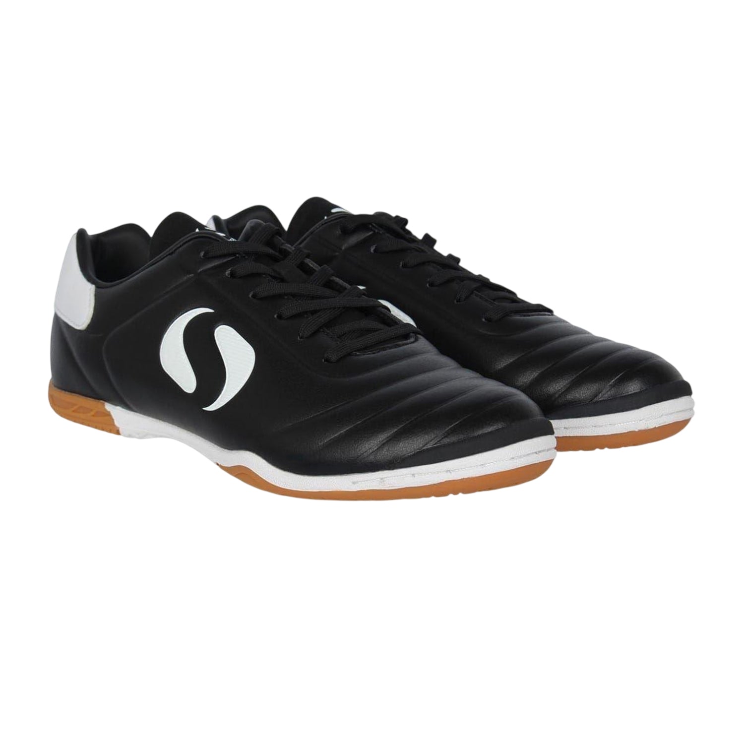 Black-White - Lifestyle - Sondico Childrens-Kids Strike Indoor Football Trainers