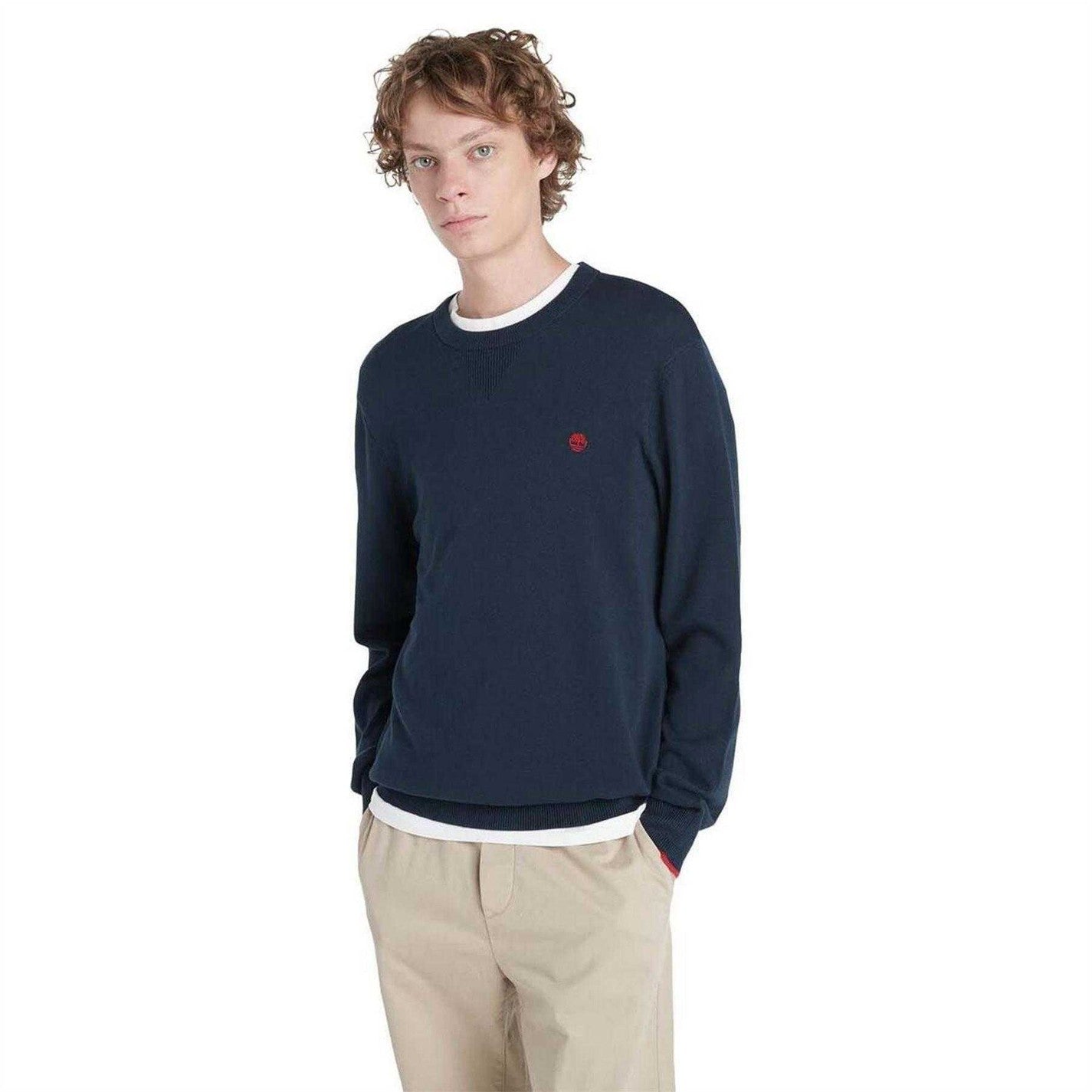Navy - Lifestyle - Timberland Mens Johns River Cotton Jumper