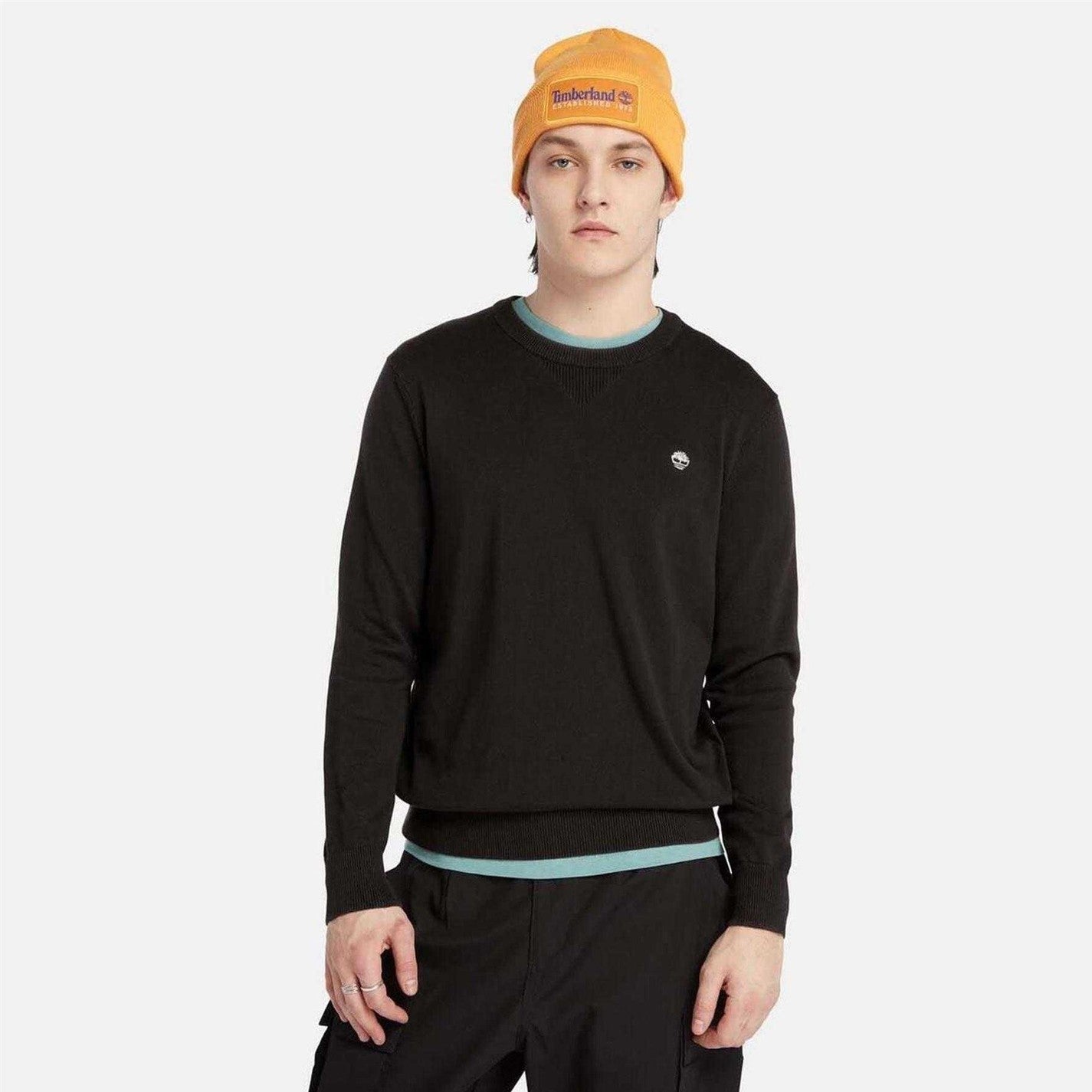 Black - Lifestyle - Timberland Mens Johns River Cotton Jumper