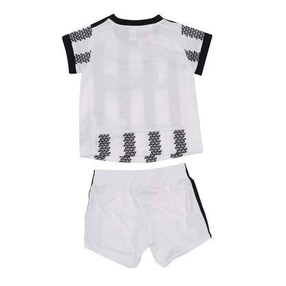 White-Black - Back - Adidas Baby 2022-23 Juventus FC Jersey And Shorts Set