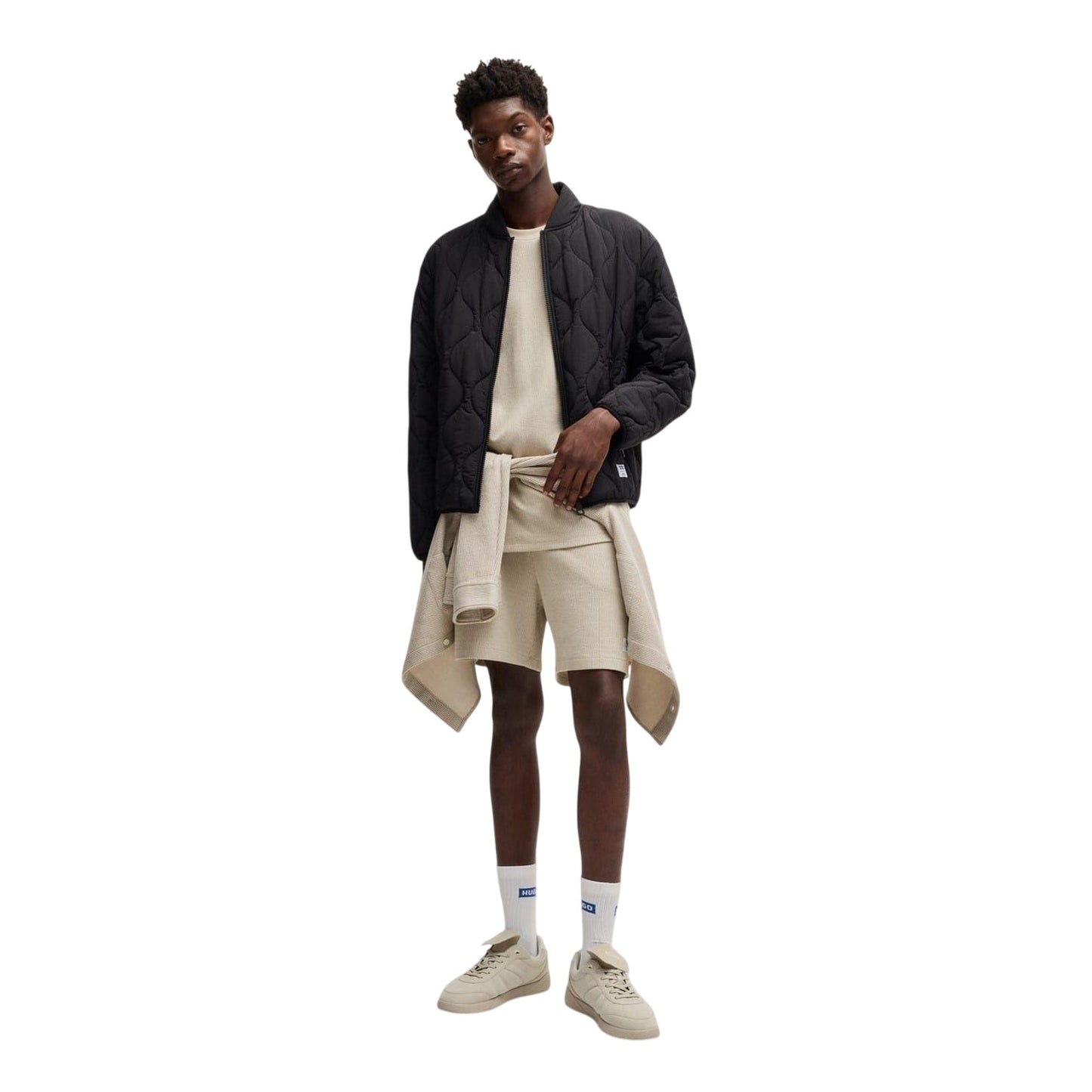 Floral - Lifestyle - Hugo Mens Waffle Oversized T-Shirt