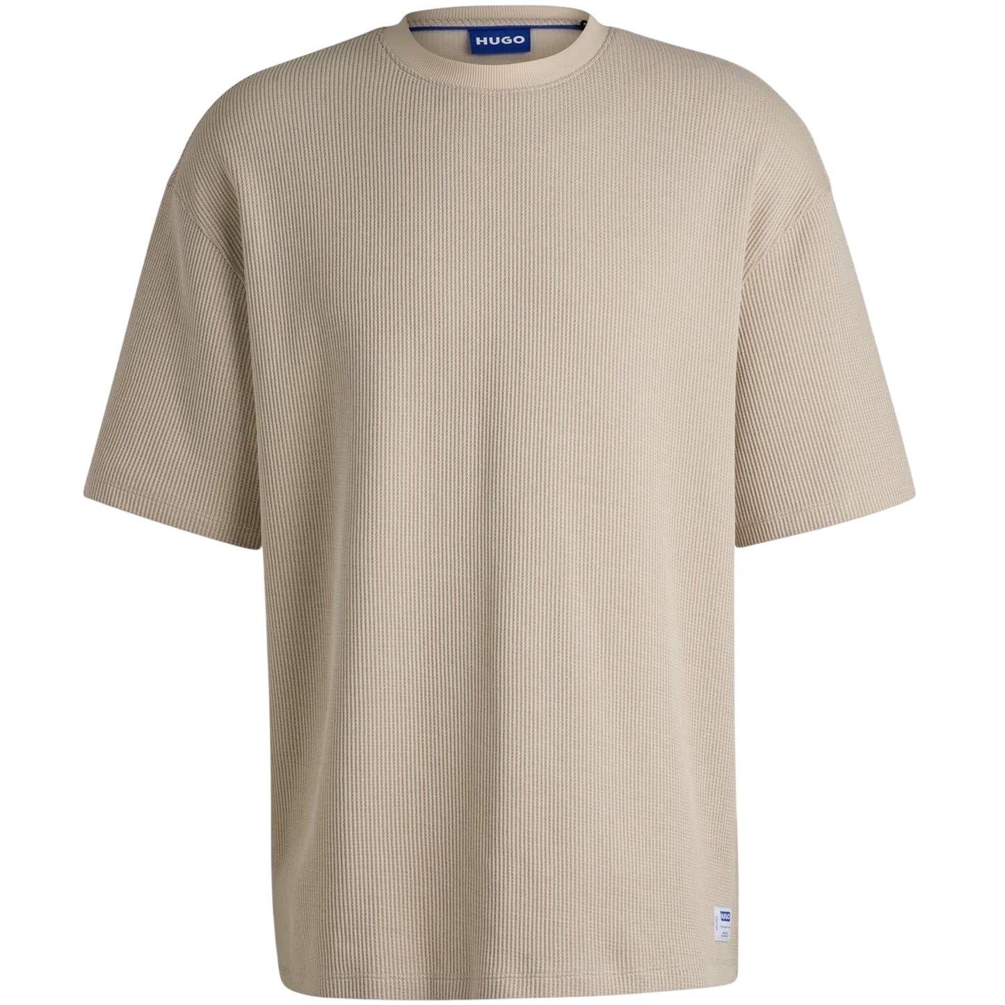 Floral - Front - Hugo Mens Waffle Oversized T-Shirt