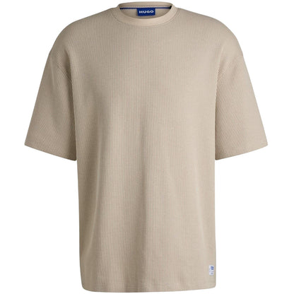 Floral - Front - Hugo Mens Waffle Oversized T-Shirt