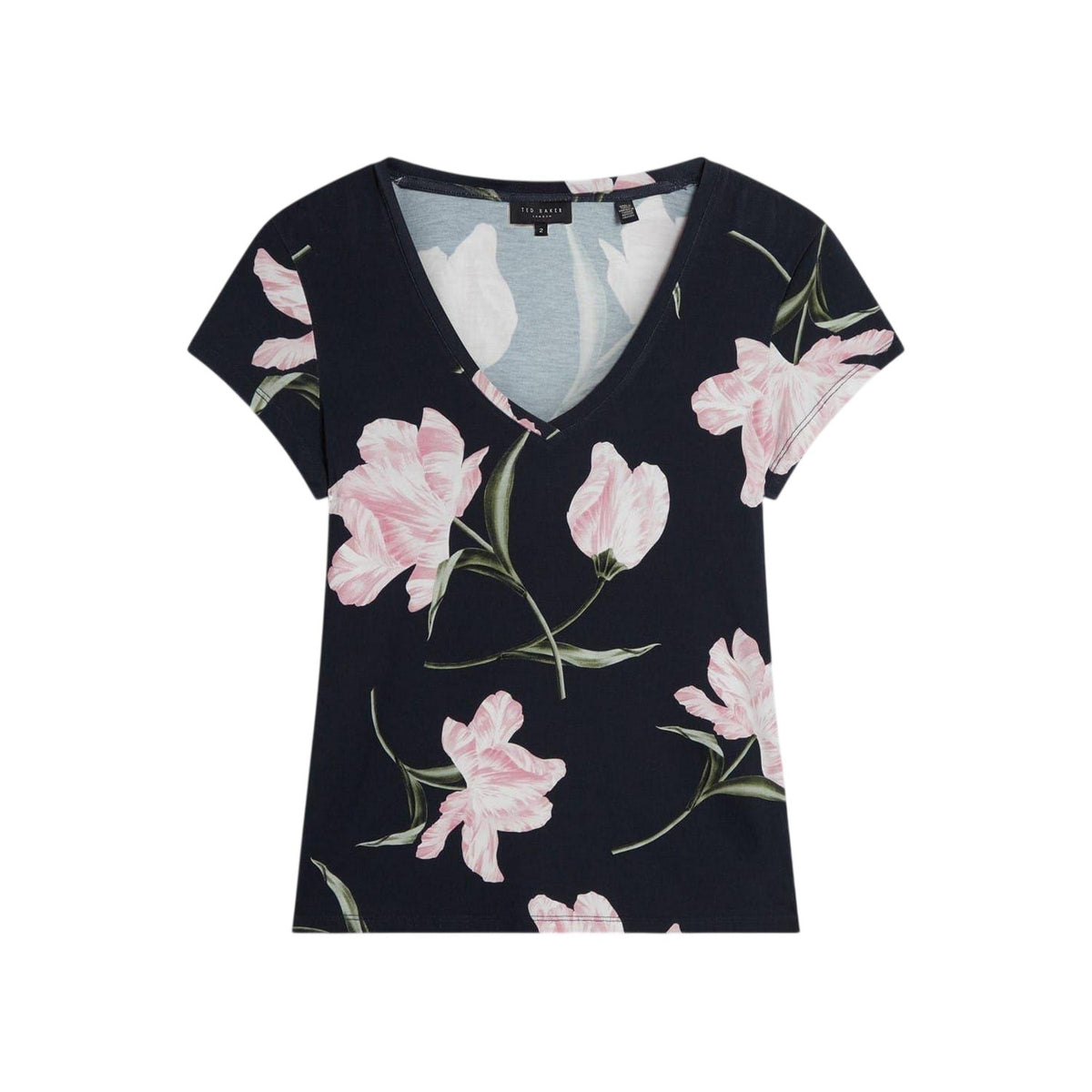 Navy - Front - Ted Baker Womens-Ladies Vaiiley T-Shirt
