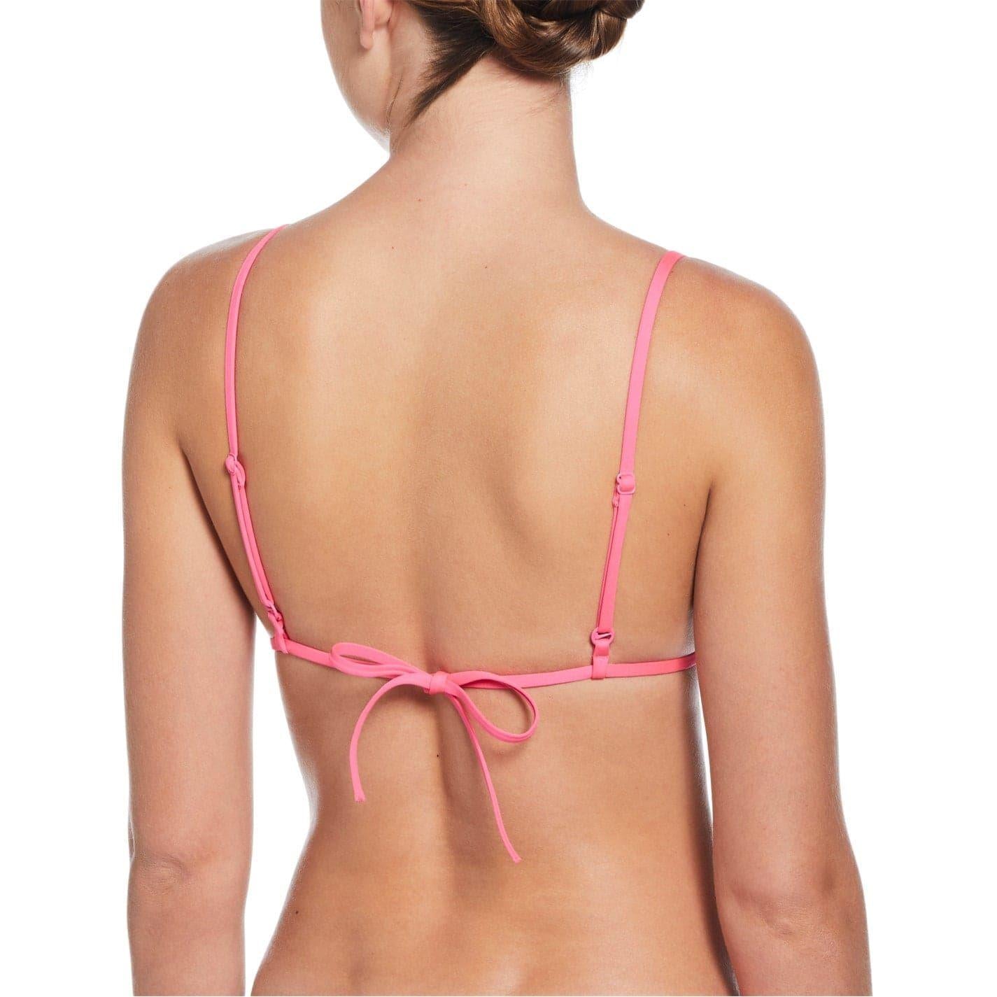 University Red - Back - Nike Womens-Ladies Colour Block Triangle Cups Bikini Top