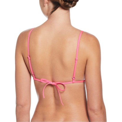 University Red - Back - Nike Womens-Ladies Colour Block Triangle Cups Bikini Top