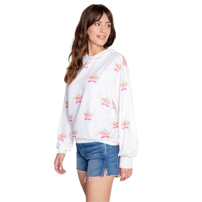 Off White - Lifestyle - PJ Salvage Womens-Ladies Stardust French Terry Hoodie
