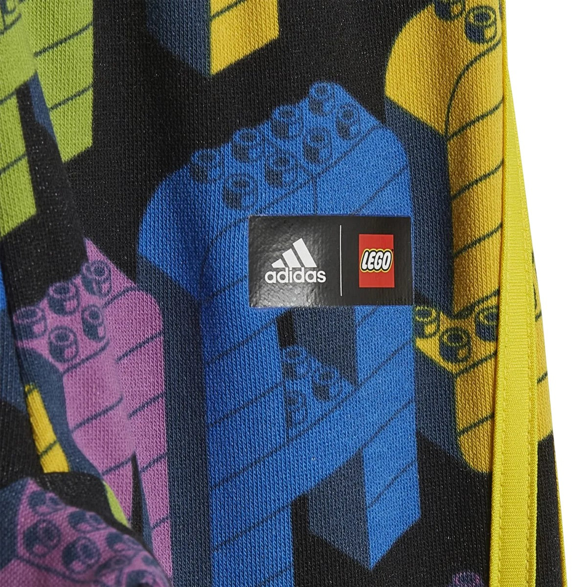 Yellow - Close up - Adidas Childrens-Kids Classic Lego Top & Bottom Set