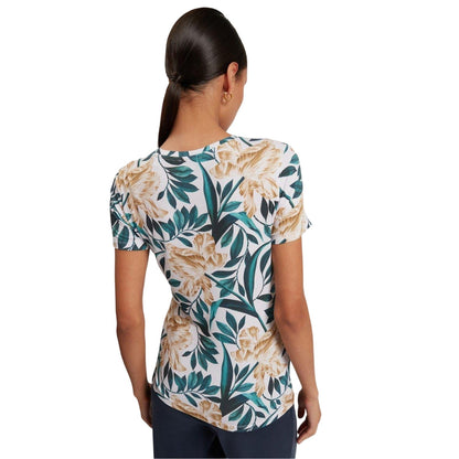 Cream - Back - Ted Baker Womens-Ladies Floral T-Shirt