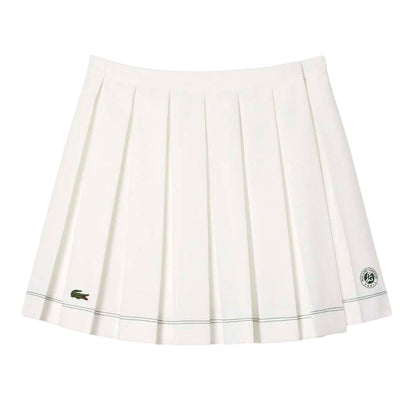 Cream - Front - Lacoste Womens-Ladies Roland Garros Edition Pleated Skirt