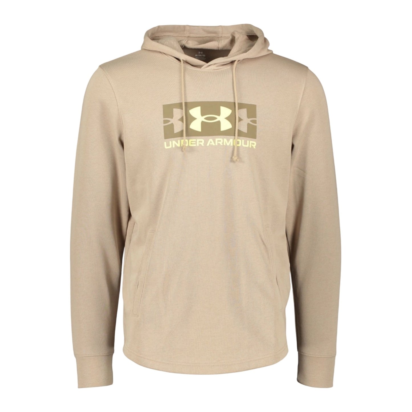 Blue - Side - Under Armour Mens Rival Logo French Terry Hoodie