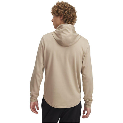 Brown - Front - Under Armour Mens Rival Logo French Terry Hoodie