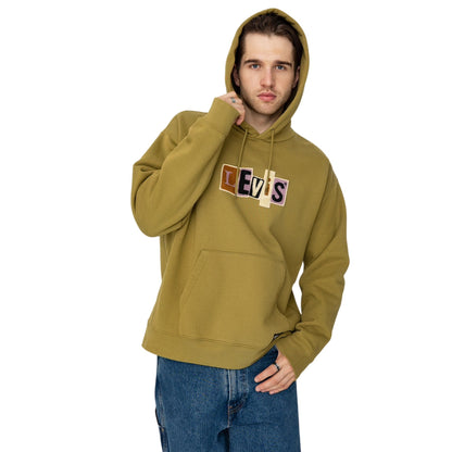 Moss Green - Side - Levis Mens Skate Hoodie