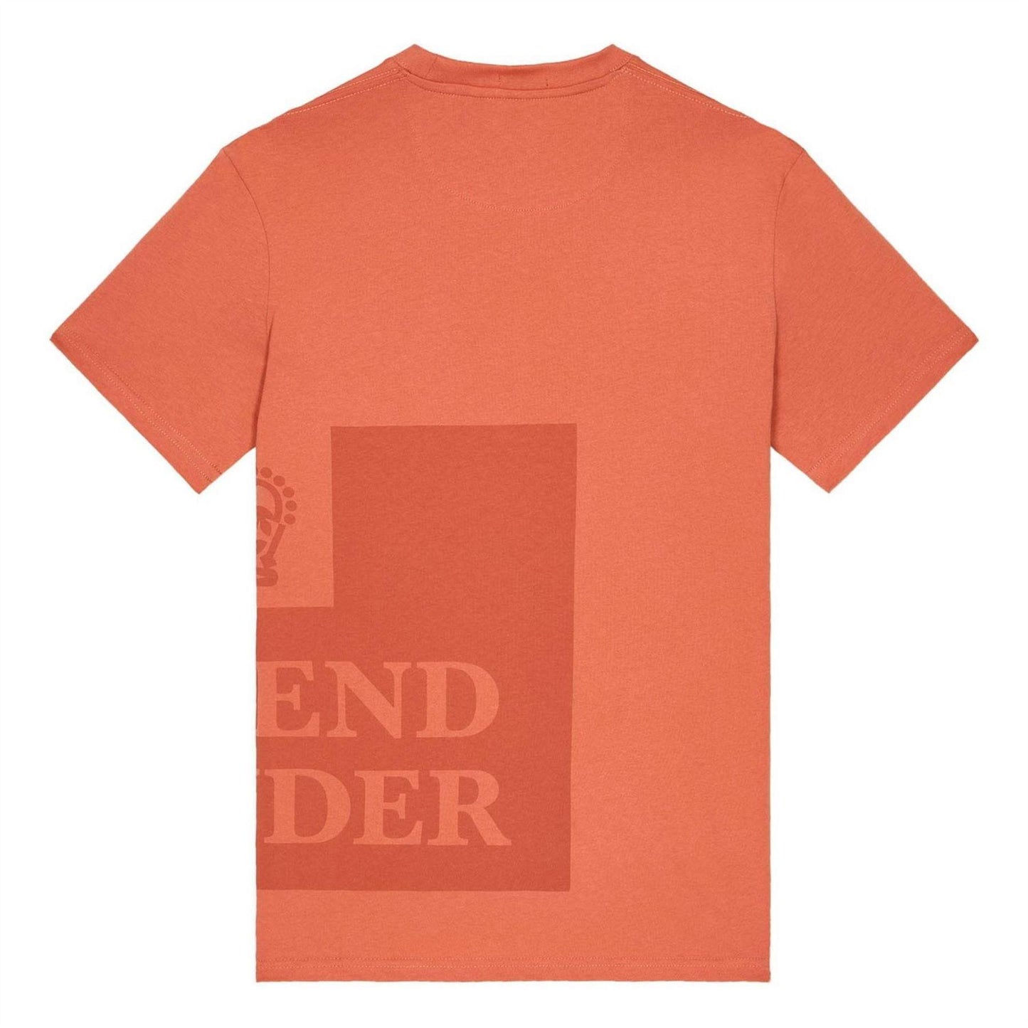 Orange - Back - Weekend Offender Mens Ryan Tonal Prison Cotton T-Shirt