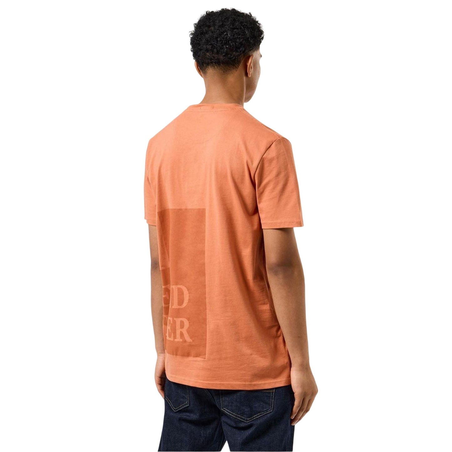 Orange - Lifestyle - Weekend Offender Mens Ryan Tonal Prison Cotton T-Shirt