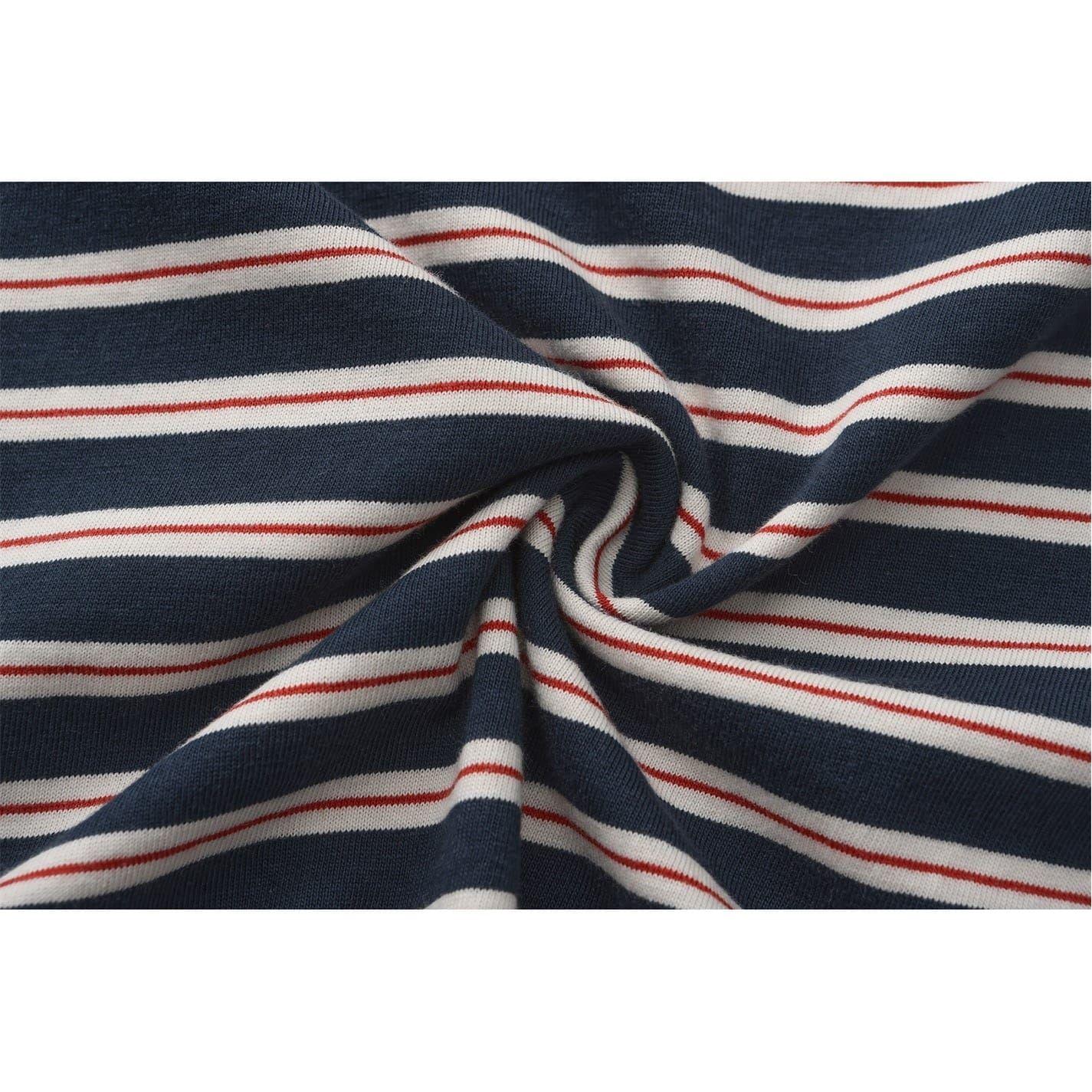 Dark Navy - Lifestyle - Firetrap Mens Striped Crew Neck T-Shirt
