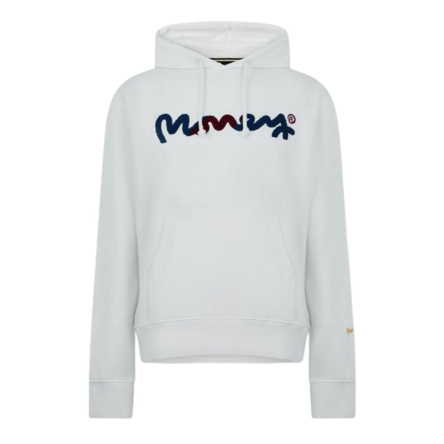 White - Front - Money Mens Swish Chen Pullover Hoodie