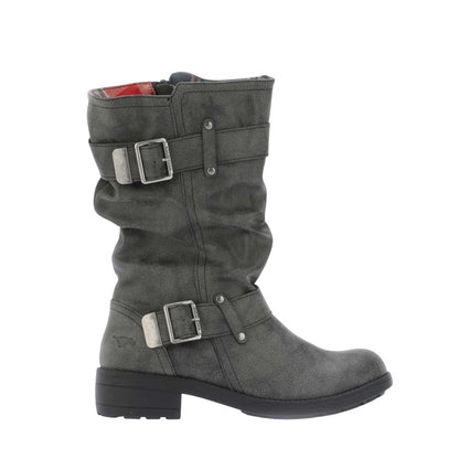 Black - Lifestyle - Rocket Dog Womens-Ladies Trumble Biker Boots