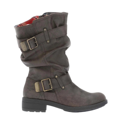 Brown - Lifestyle - Rocket Dog Womens-Ladies Trumble Biker Boots
