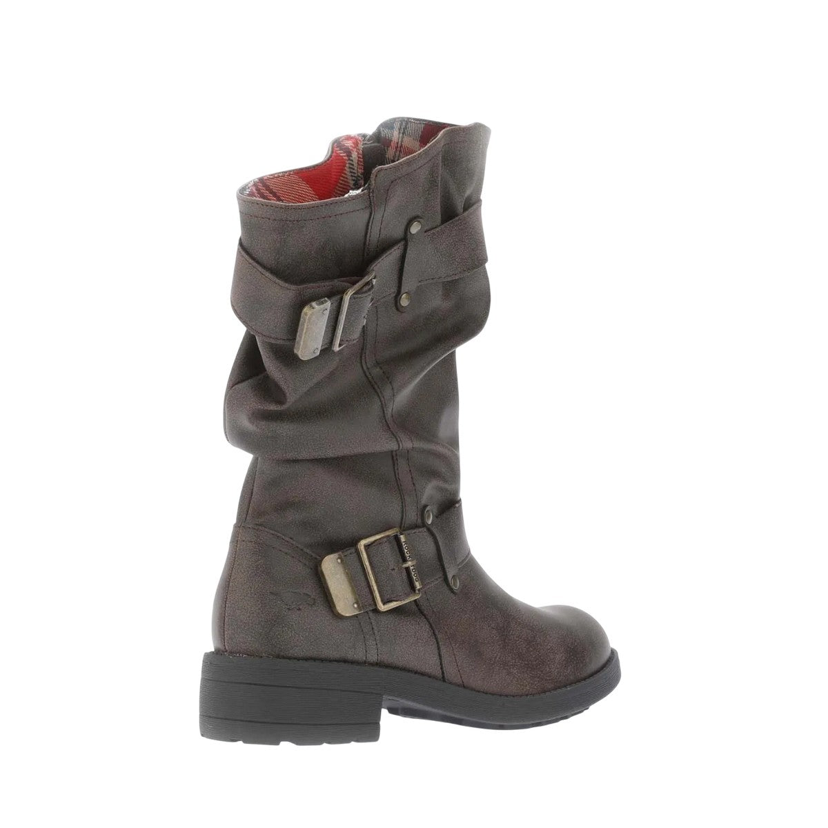 Brown - Back - Rocket Dog Womens-Ladies Trumble Biker Boots
