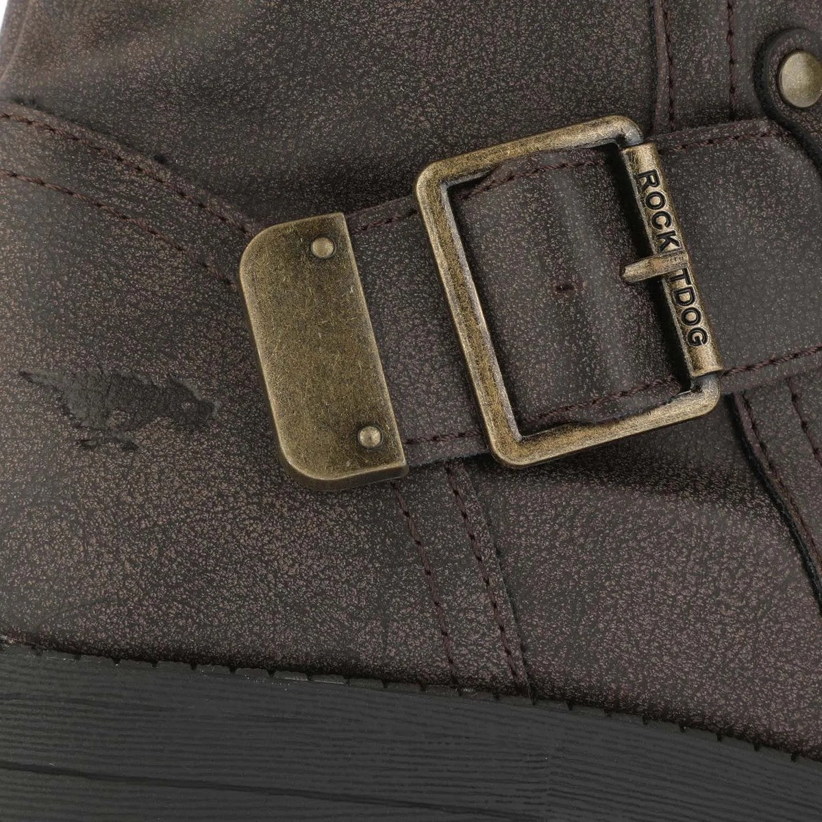 Brown - Pack Shot - Rocket Dog Womens-Ladies Trumble Biker Boots