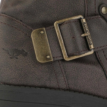 Brown - Pack Shot - Rocket Dog Womens-Ladies Trumble Biker Boots