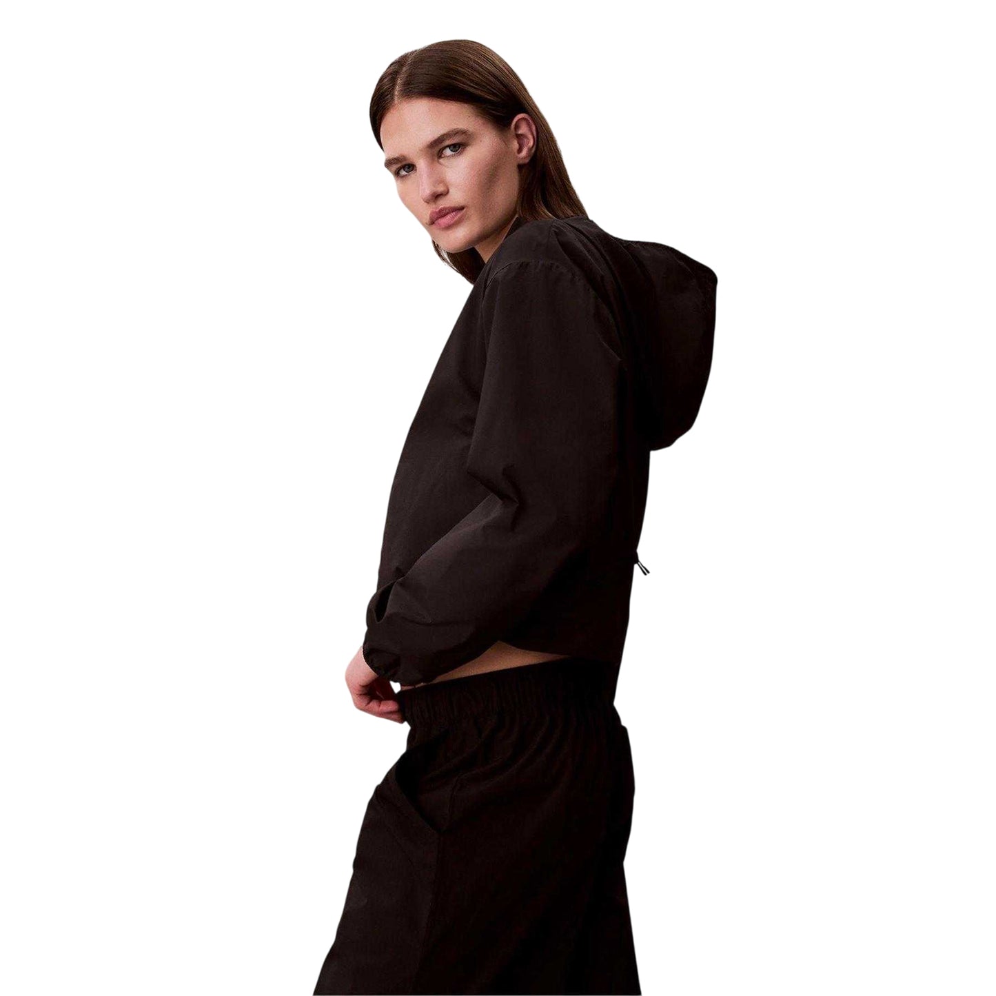 Black - Back - Calvin Klein Womens-Ladies Lightweight Wind Jacket