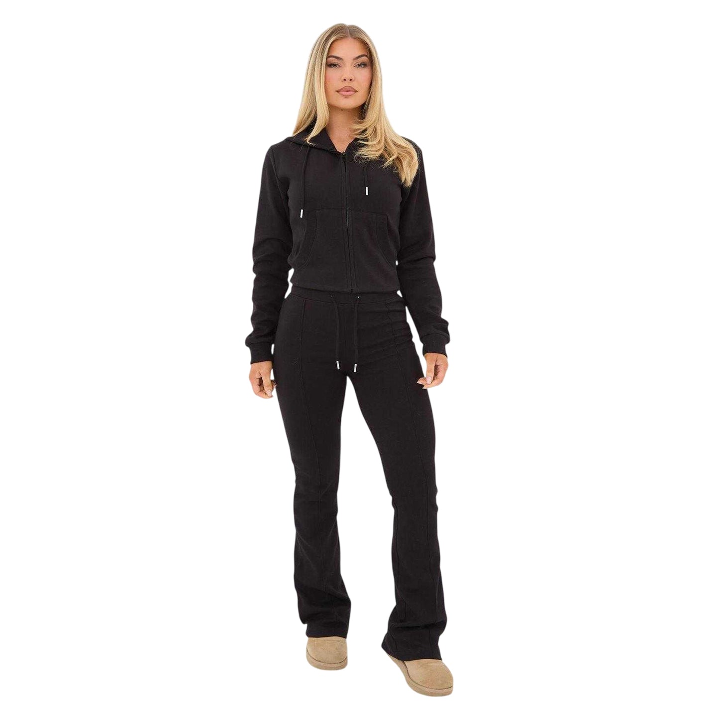 Black - Side - I Saw It First Womens-Ladies Cropped Pullover Hoodie