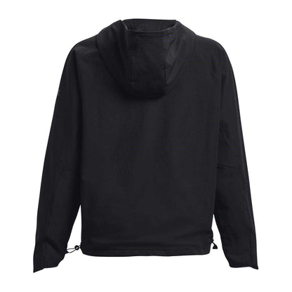 Black - Back - Under Armour Womens-Ladies Unstoppable Reflective Detail Hoodie