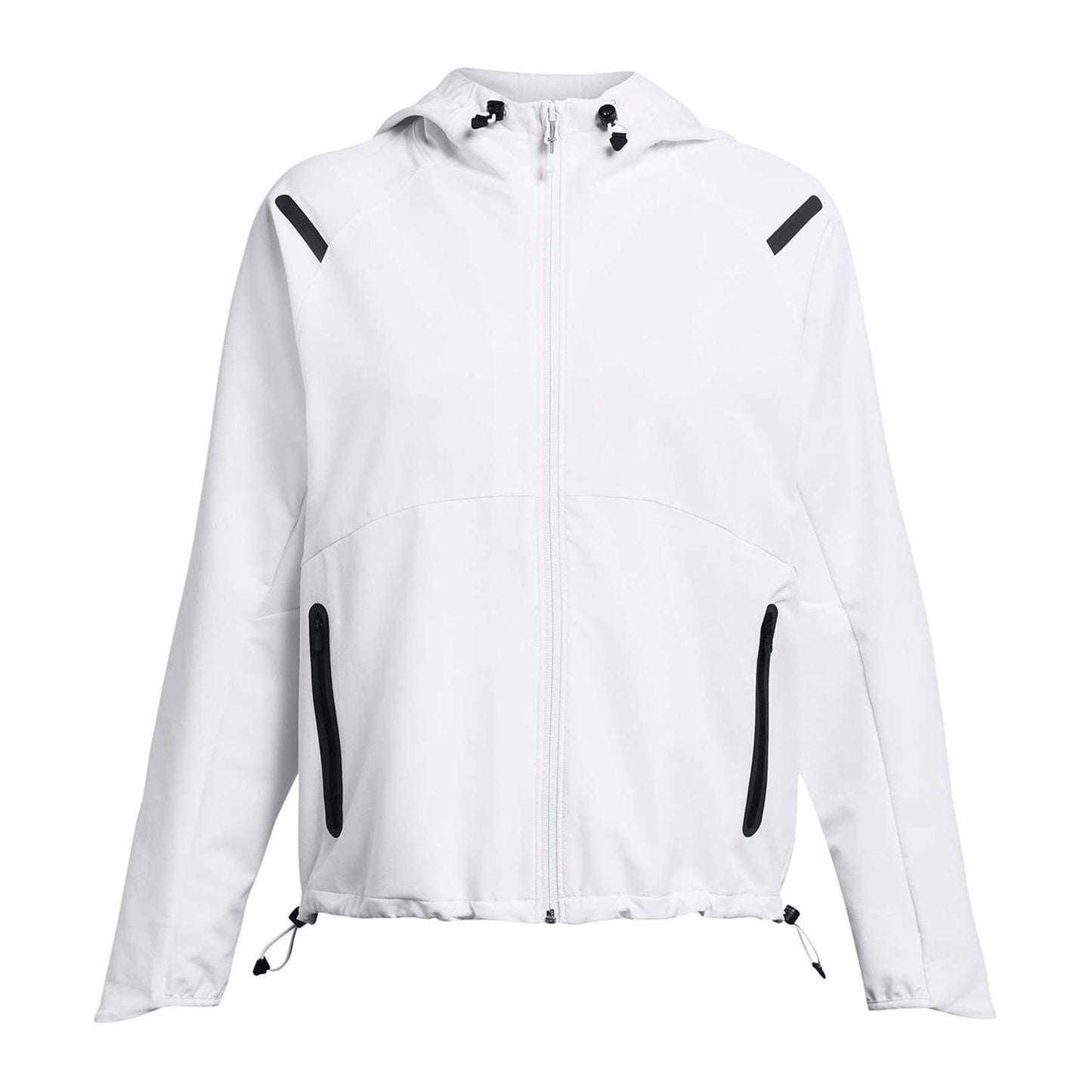 White - Front - Under Armour Womens-Ladies Unstoppable Reflective Detail Hoodie