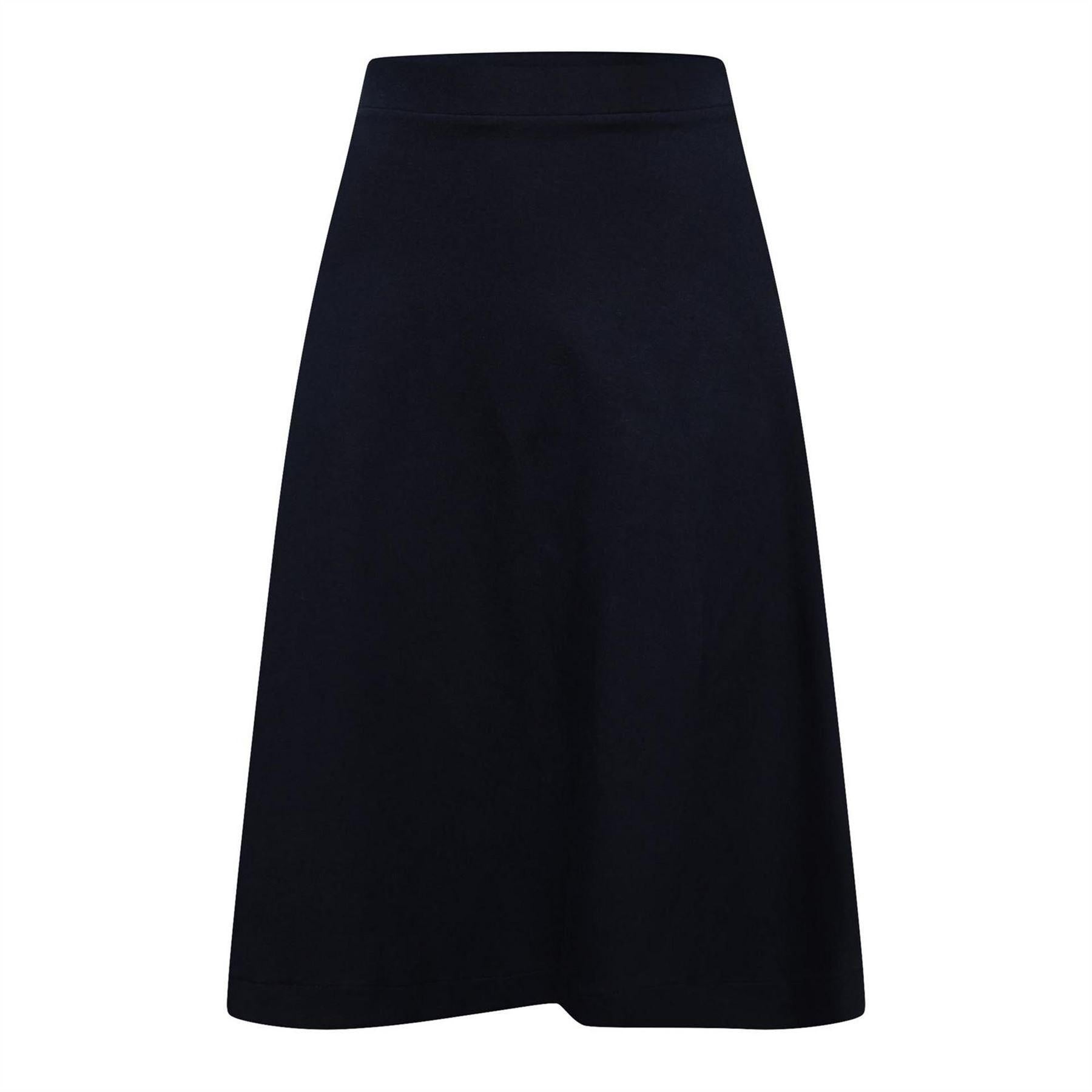 Navy - Front - Lacoste Girls Milano Cotton Midi Skirt