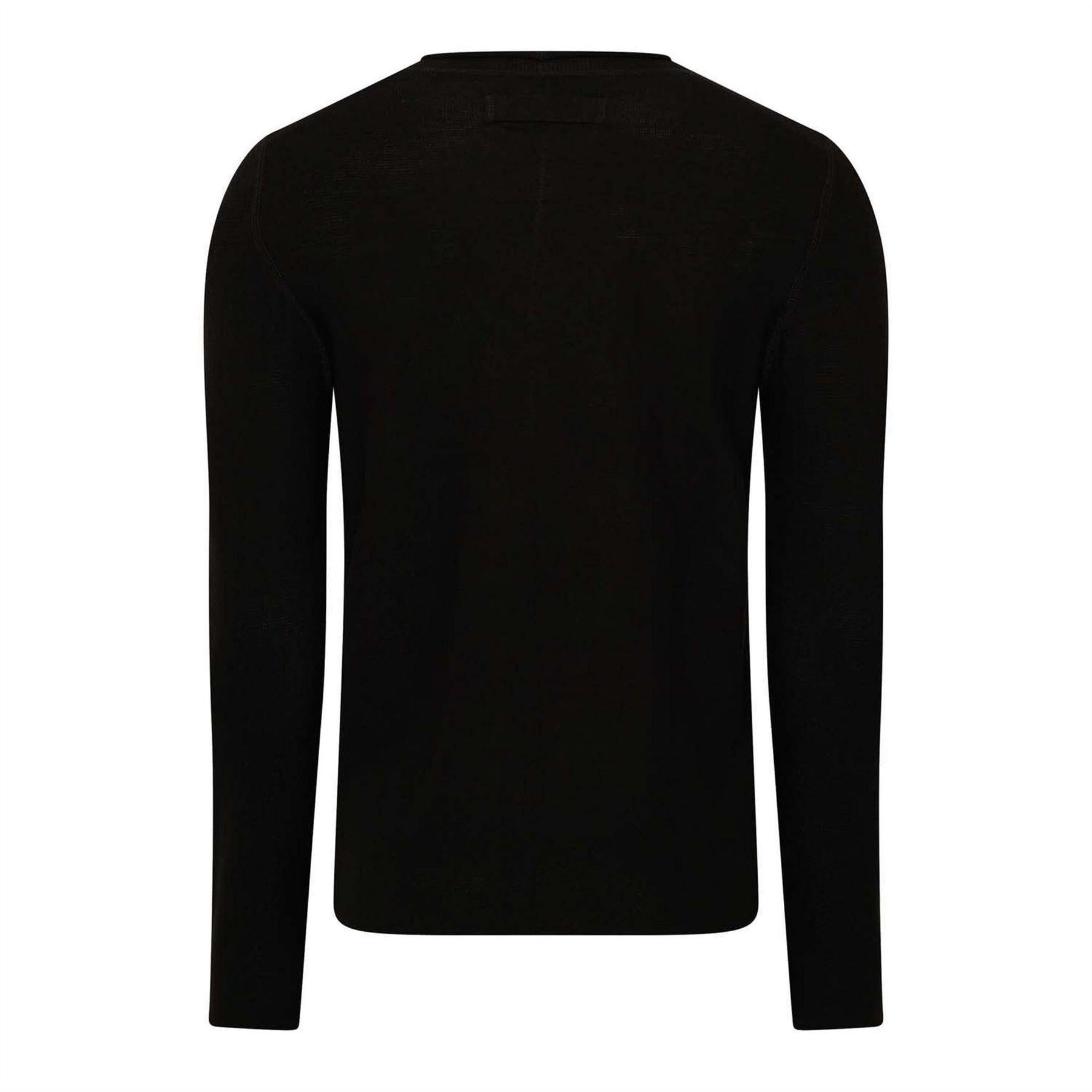 Black - Back - Replay Mens Long-Sleeved Pullover