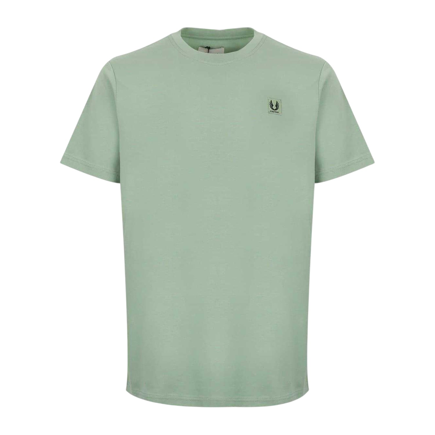 Green - Front - Firetrap Mens Patch Crew Neck T-Shirt