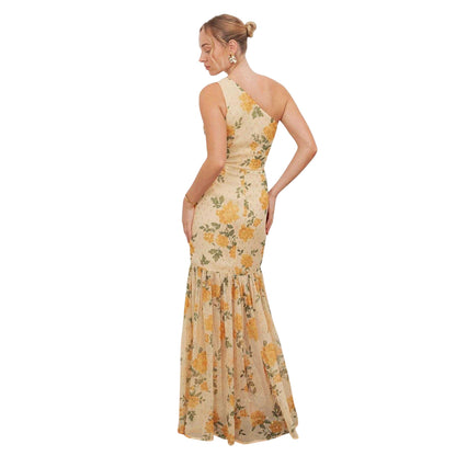 Floral-Yellow - Back - Anaya With Love Womens-Ladies Floral Maxi Dress