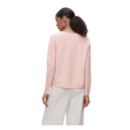Pink - Back - Boss Womens-Ladies Cotton Sweater Top