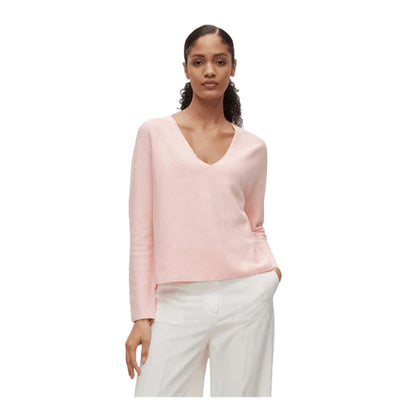 Pink - Side - Boss Womens-Ladies Cotton Sweater Top