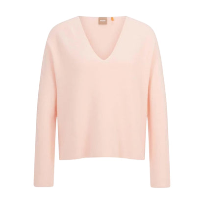 Pink - Front - Boss Womens-Ladies Cotton Sweater Top
