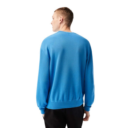 Blue - Back - Lacoste Unisex Adult Organic Cotton Crew Neck Sweatshirt