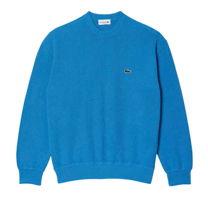 Blue - Front - Lacoste Unisex Adult Organic Cotton Crew Neck Sweatshirt