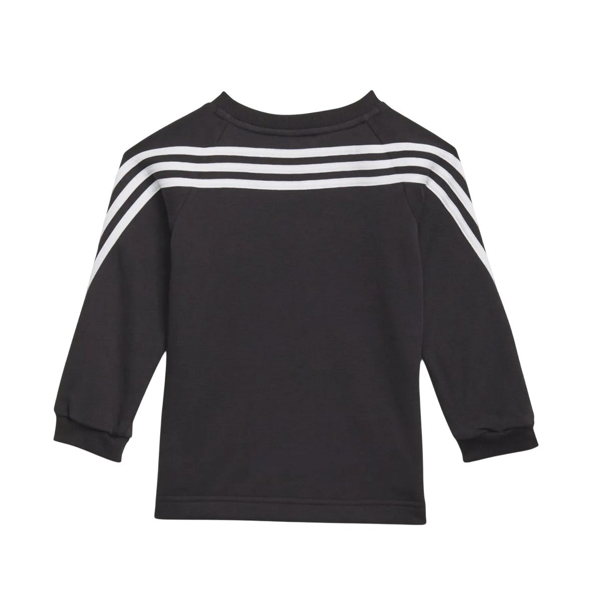 Black-White - Back - Adidas Baby Future Icons Triple Stripe Sweatshirt & Jogging Bottoms