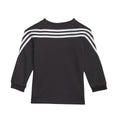 Black-White - Back - Adidas Baby Future Icons Triple Stripe Sweatshirt & Jogging Bottoms