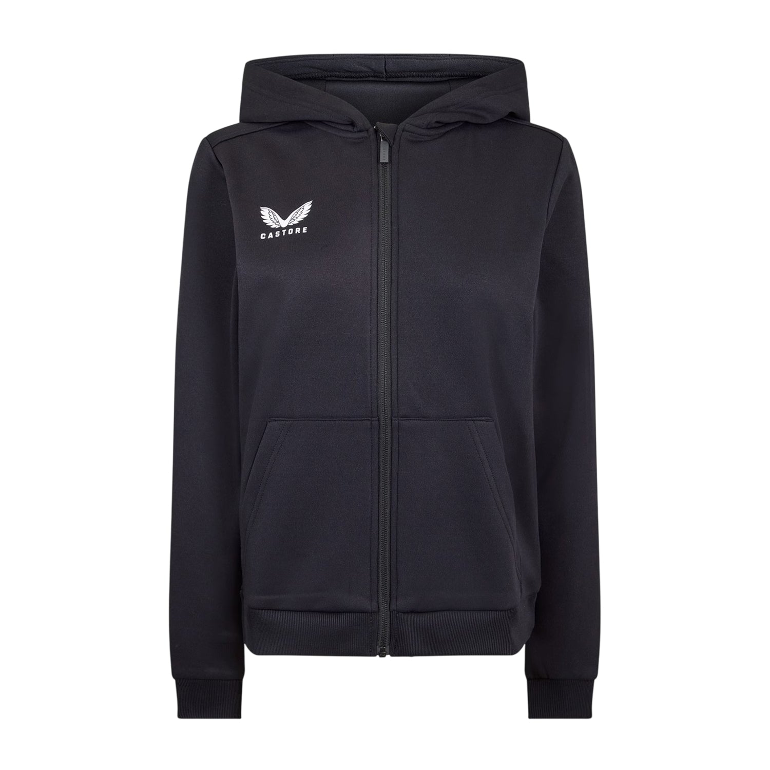 Caviar - Front - Castore Womens-Ladies Full Zip Hoodie