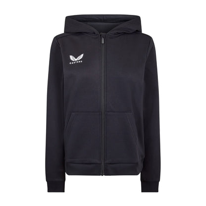Caviar - Front - Castore Womens-Ladies Full Zip Hoodie