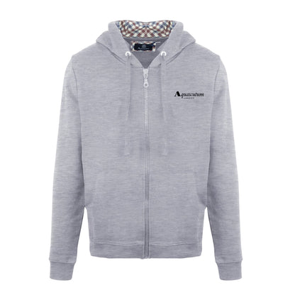 Grey - Front - Aquascutum Mens Casual Hoodie