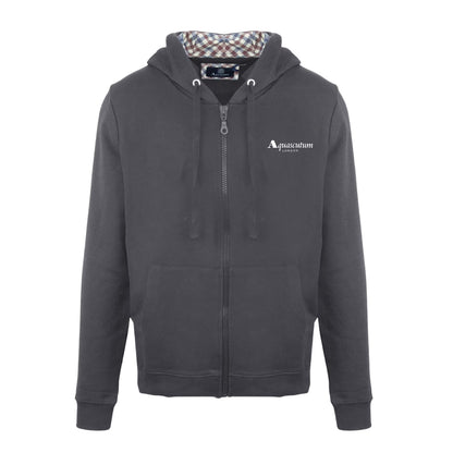 Antracite - Front - Aquascutum Mens Casual Hoodie
