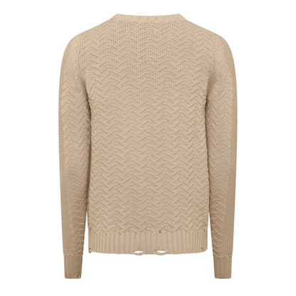 Brown - Back - Replay Mens Relaxed Fit Jumper