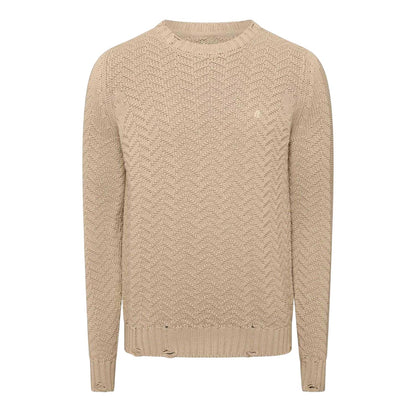 Brown - Front - Replay Mens Relaxed Fit Jumper